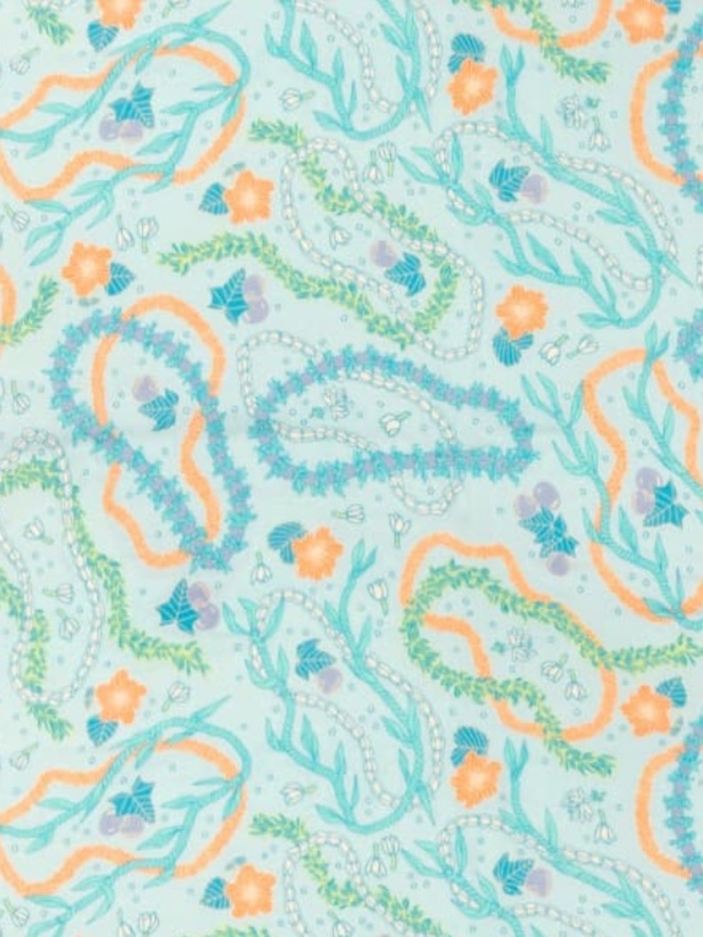 Coco Moon Hawaii Lei Stand Bamboo Crib Sheet